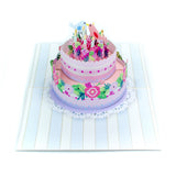 Wedding Cake Lover Birds Pop-Up Card