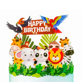 Young Jungle Birthday Cake for Kids Pop-Up Card