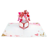 Heart Balloon Valentine Box Pop-Up Card