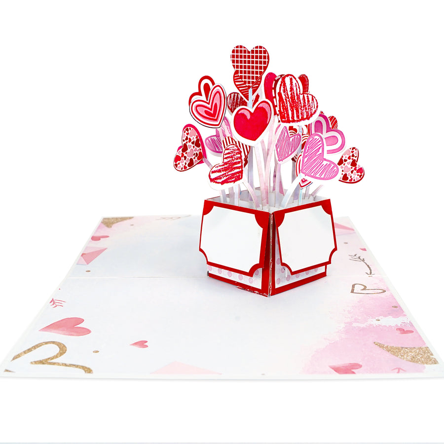 Heart Balloon Valentine Box Pop-Up Card