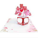 Heart Balloon Valentine Box Pop-Up Card