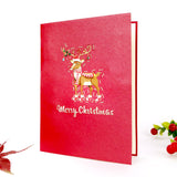 Rudolph Wishes Merry Christmas Pop-Up Christmas Card