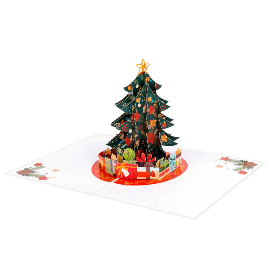 Christmas Tree With Presents Pop-Up Card
