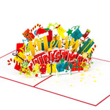 Merry Christmas Text Pop-Up Card
