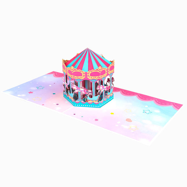Birthday Carousel Pop-Up Card - Image 3