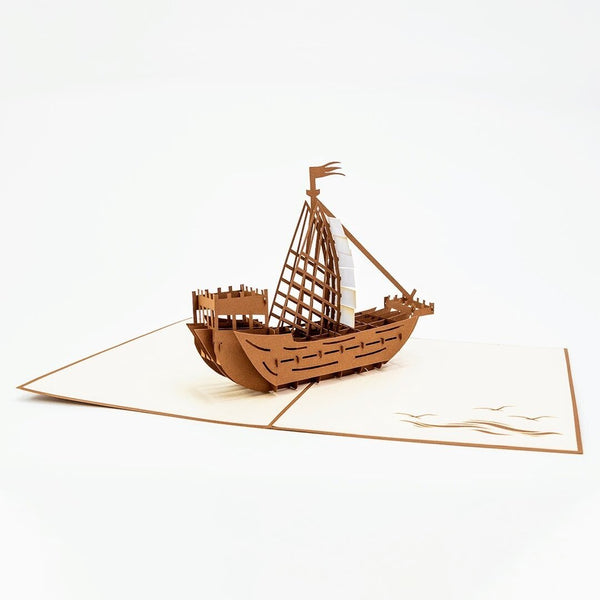 Medieval Ship Pop-Up Card - Image 4