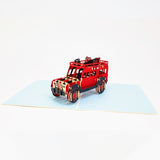 Land Rover Jeep Car Popup Card