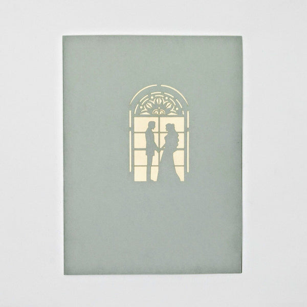 Church Wedding Pop-Up Card - Image 4
