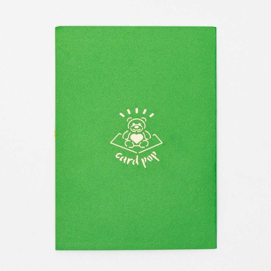 Red Tulip Flower Bouquet Popup Card