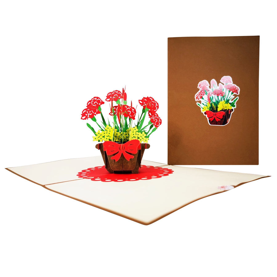 Pansy in a Pot 3D Pop Up Card UK
