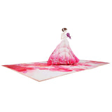 Flower Bride 3D Pop Up Card UK