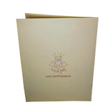 White Horse in Daisy Field 3D Pop Up Card UK