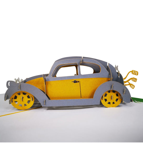 Just Married Wedding Car Pop-Up Card - Image 3