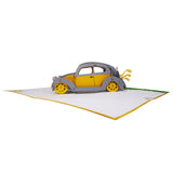 Just Married Wedding Car 3D Pop Up Card UK