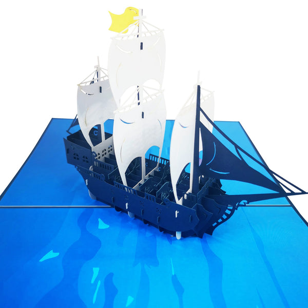 Galleon Warship Pop-Up Card - Image 3