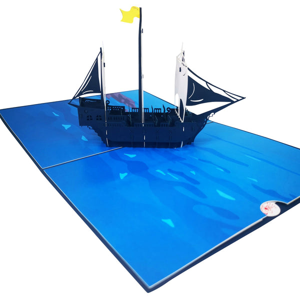 Galleon Warship Pop-Up Card - Image 4