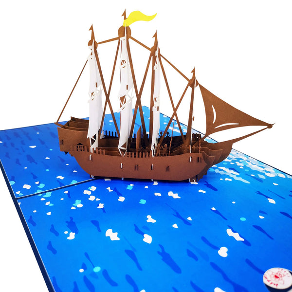 Spanish Galleon Pop-Up Card - Image 3