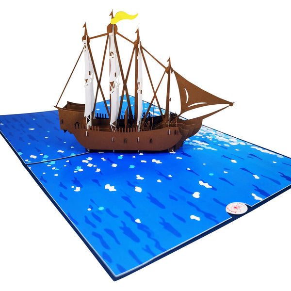 Spanish Galleon Pop-Up Card - Image 4