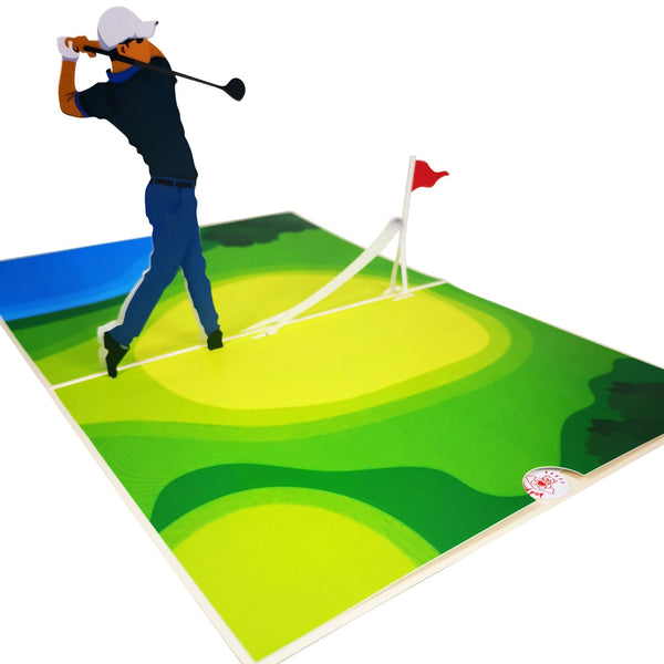 Male Golfer Pop-Up Card - Image 4