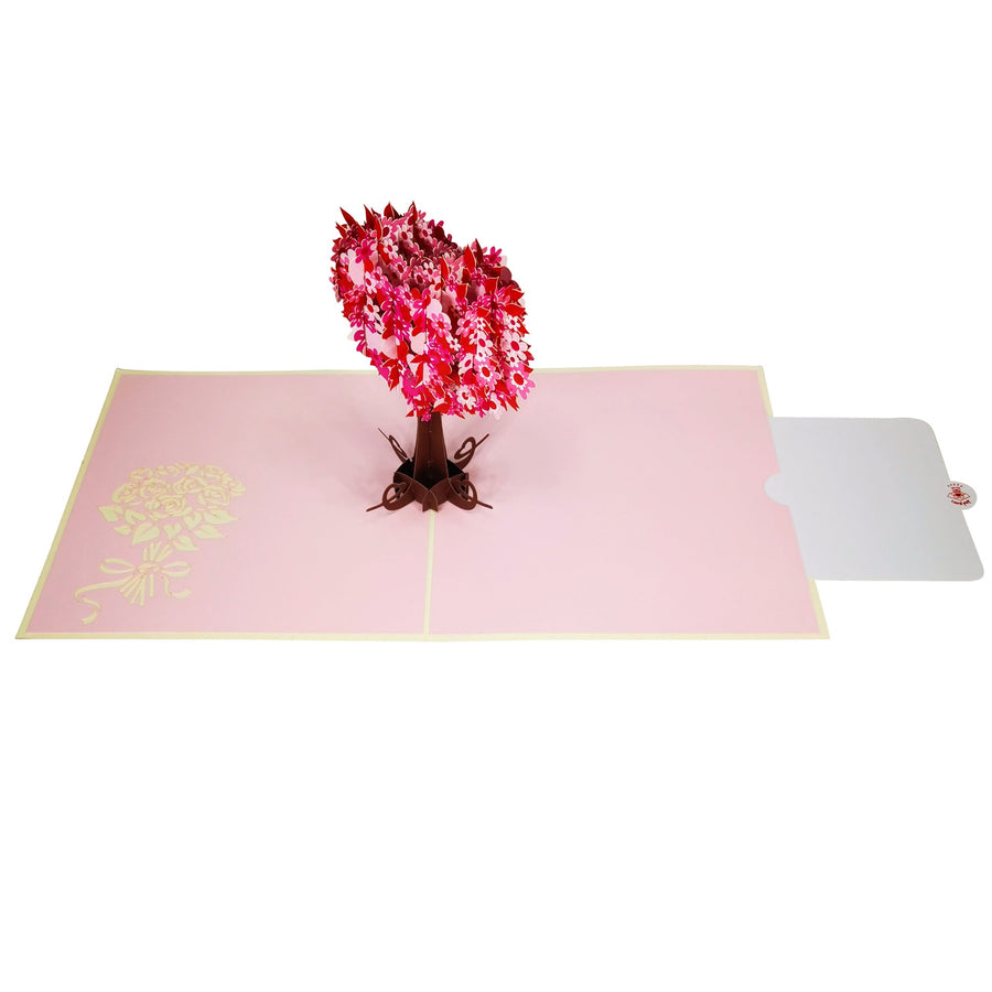 The Love Tree Love Valentine Anniversary Wedding 3D Pop Up Card UK