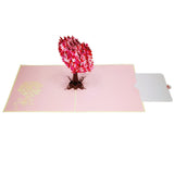 The Love Tree Love Valentine Anniversary Wedding 3D Pop Up Card UK