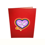 Key To My Heart Love Valentine Anniversary Wedding 3D Pop Up Card UK