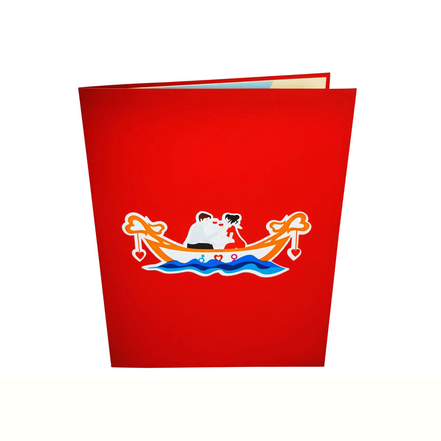 Romance Gondola Love Valentine Anniversary Wedding 3D Pop Up Card UK