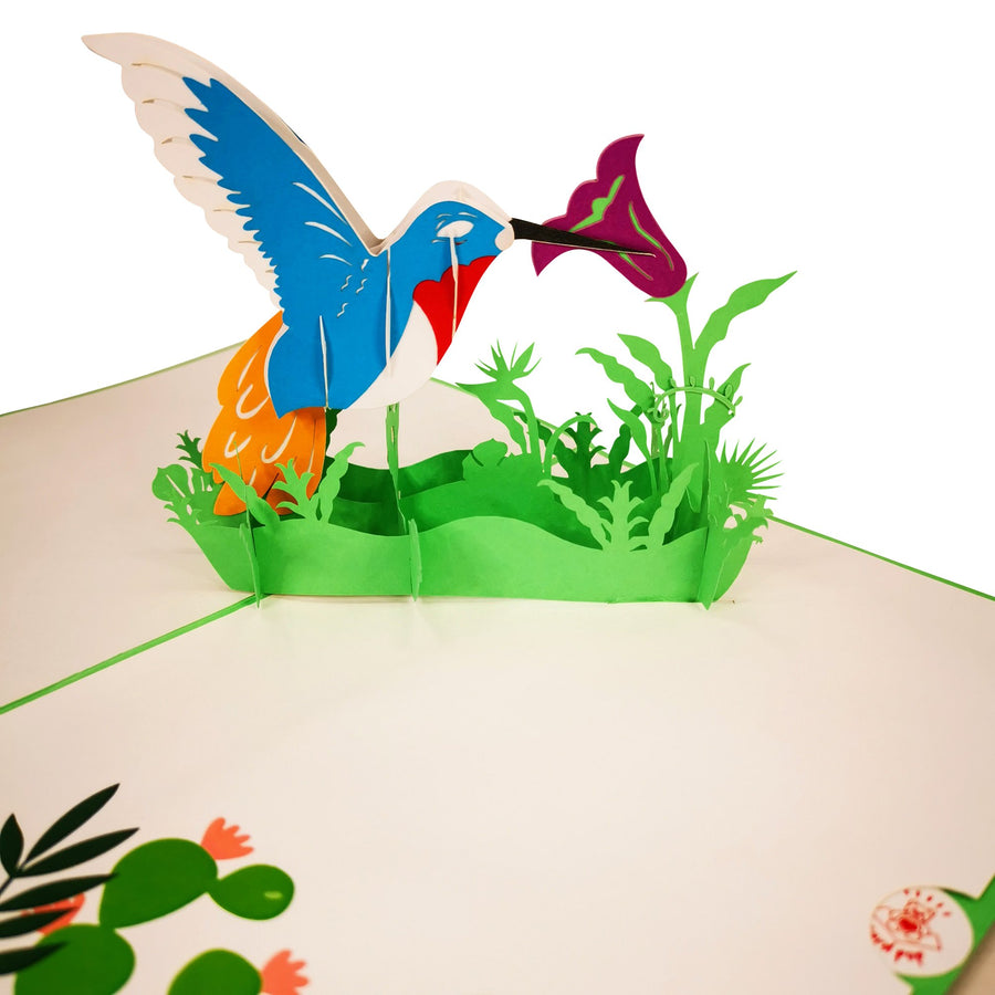 Hummingbird 3D Pop Up Card UK