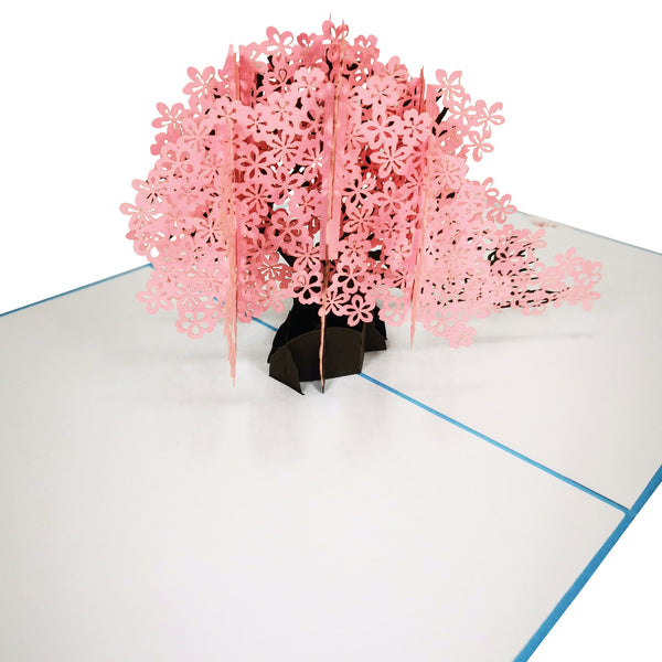 Cherry Blossom Tree in the Wind Pop-Up Card - Image 3