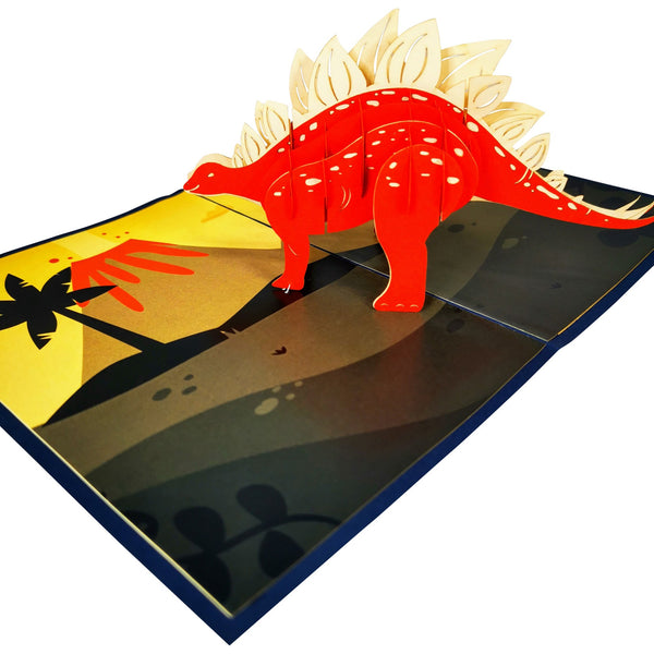Stegosaurus Dinosaur Pop-Up Card - Image 4