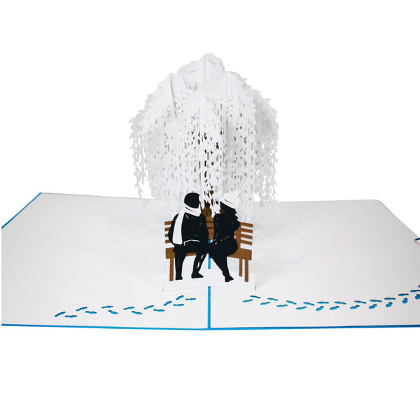 Winter Love Scene Pop-Up Card - Image 4