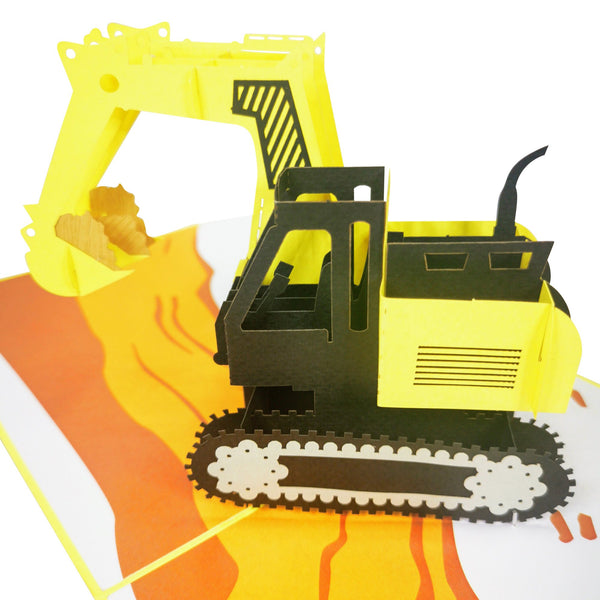 Excavator Pop-Up Card - Image 3
