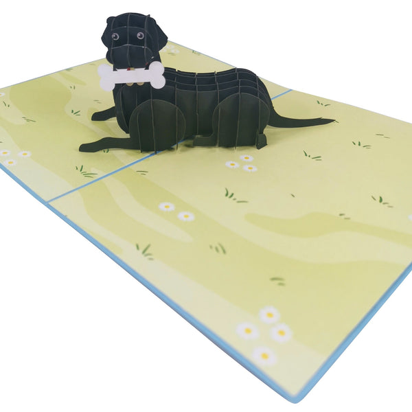 Black Labrador Retriever Pop-Up Card - Image 4