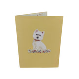 West Highland White Terrier 3D Pop Up Card UK