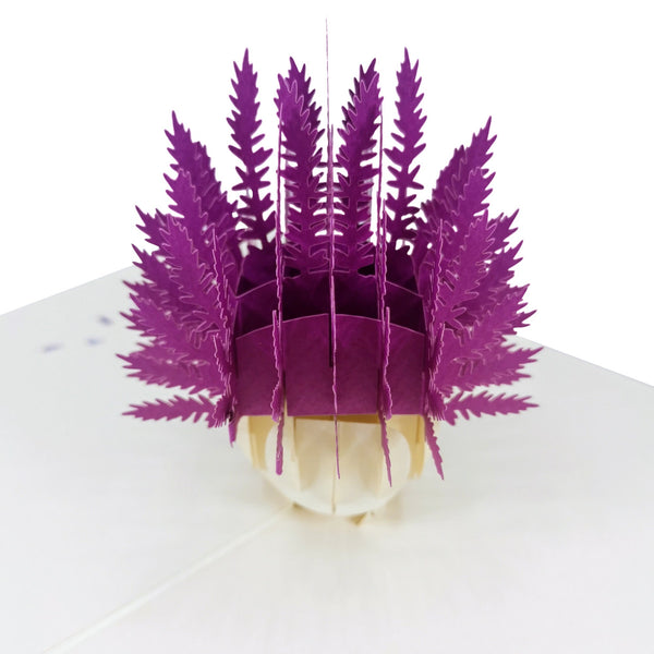 Lavender Vase Pop-Up Card - Image 3