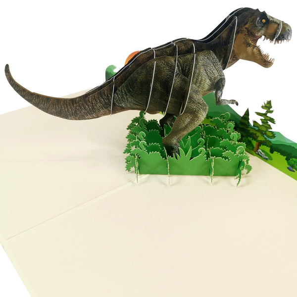 T Rex & Pterodactyl Pop-Up Card - Image 3