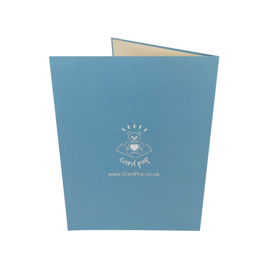New Baby Boy in Buggy 3D Pop Up Card UK