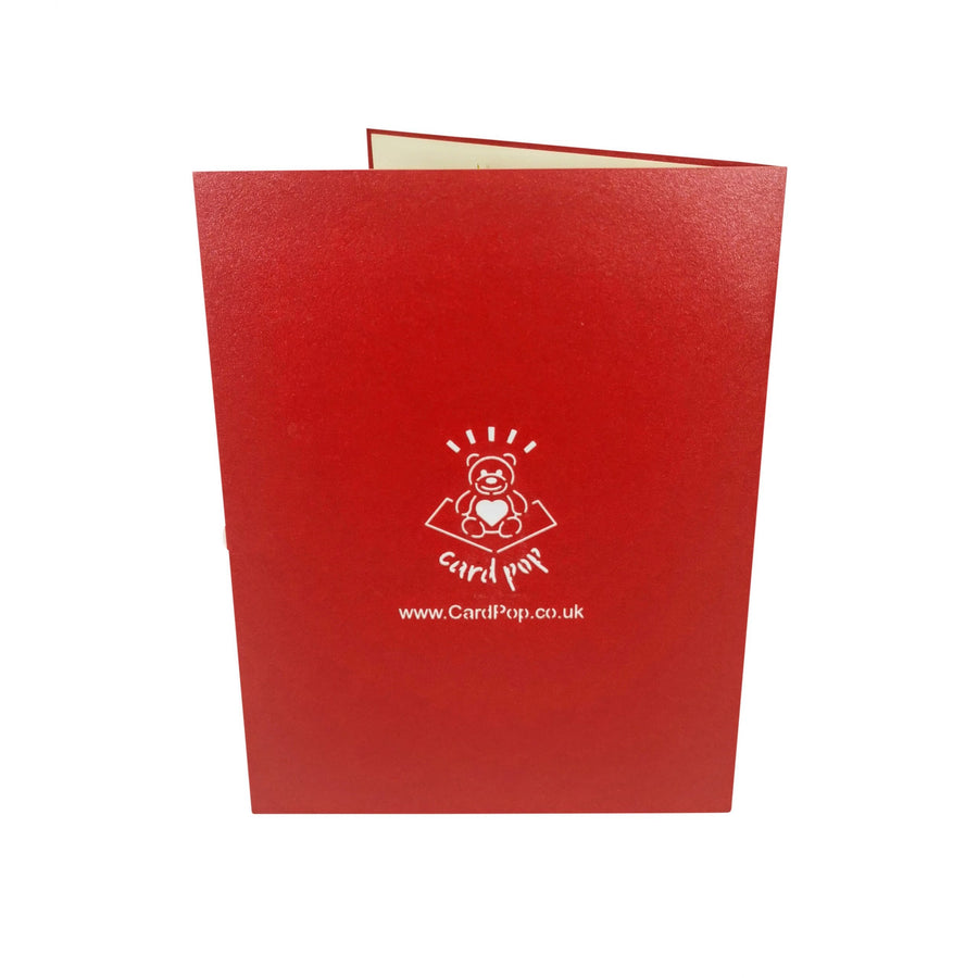 Rudolph Wishes Merry Christmas 3D Pop Up Christmas Card UK