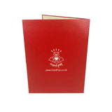 Rudolph Wishes Merry Christmas 3D Pop Up Christmas Card UK