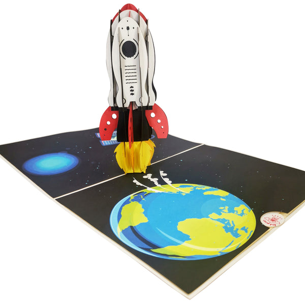 Rocket Ship Pop-Up Card - Image 4