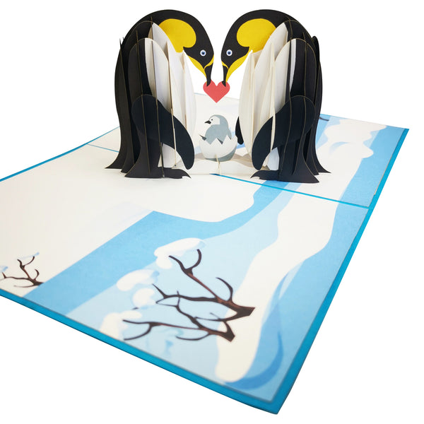 Penguin Family Pop-Up Card - Image 4