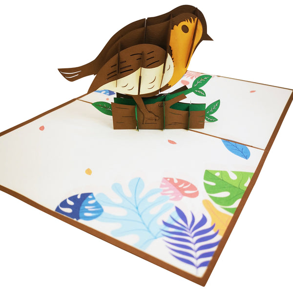 Robin Redbreast Pop-Up Card - Image 4
