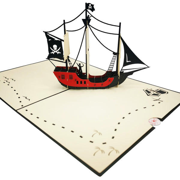 Pirate Ship Pop-Up Card - Image 4
