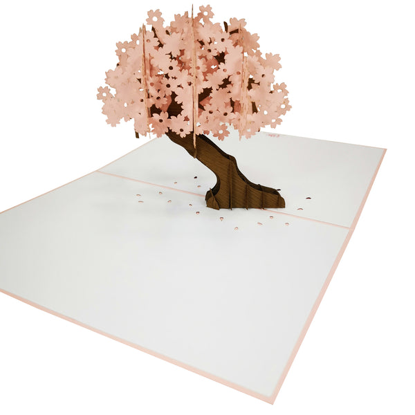 Pink Cherry Blossom Tree Pop-Up Card - Image 4