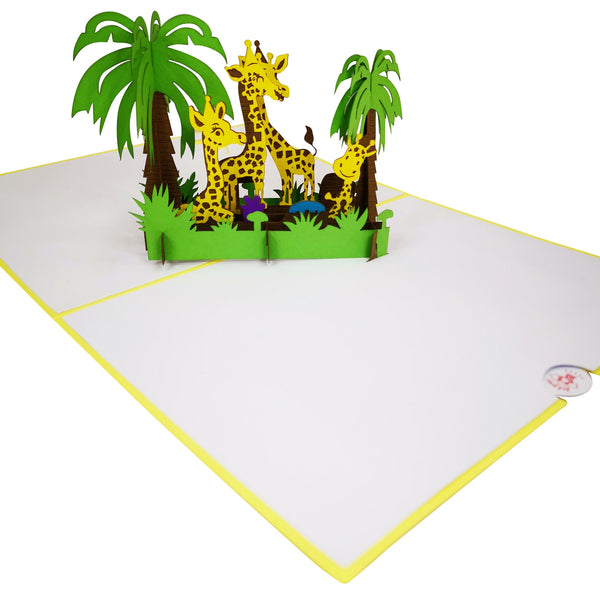 Giraffe in the Jungle Pop-Up Card - Image 4