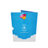New Baby Boy & Blue Cot 3D Pop Up Card UK