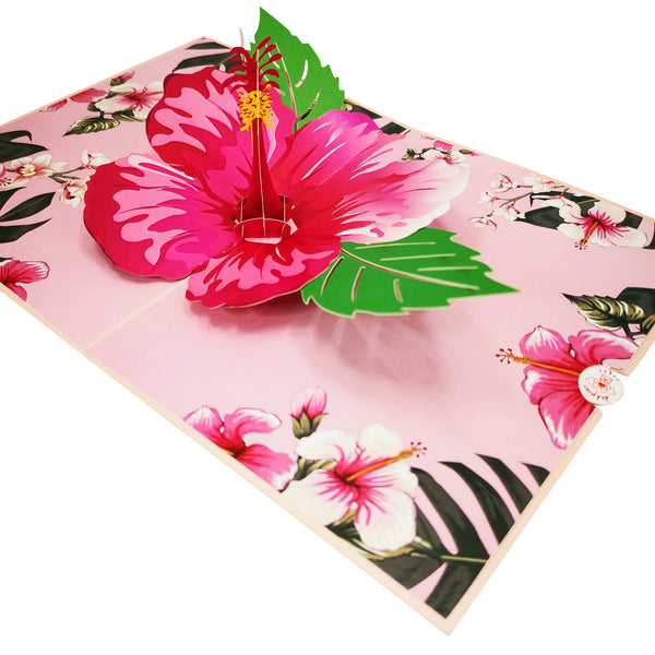 Hibiscus Bloom Pop-Up Card - Image 4