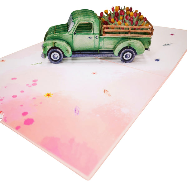 Tulip Flower Truck Pop-Up Card - Image 4