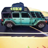 4x4 Off Road Adventure Car Pop-Up Card