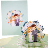 Wedding Flower Arch 3D Pop Up Card UK